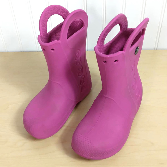 CROCS Other - Crocs child rain boots pink size 12